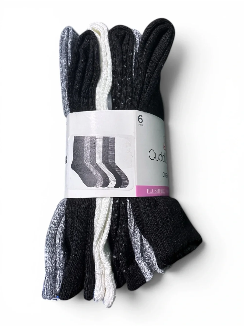 Cuddl Duds Women’s Crew Socks - 6 Pack
